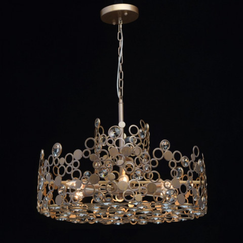 Plafonnier laiton neoclassic 6 ampoules 119 cm