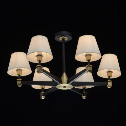 Plafonnier laiton neoclassic 6 ampoules 38 cm