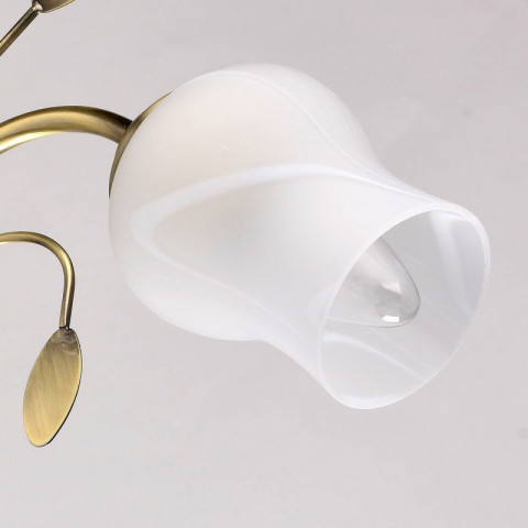 Plafonnier marron flora 3 ampoules 27 cm