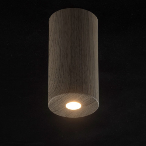 Plafonnier marron techno 1 ampoule 20 cm