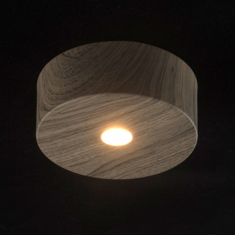 Plafonnier marron techno 1 ampoule 6 cm