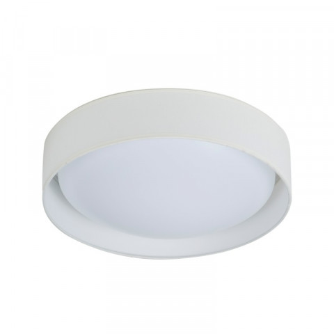 Plafonnier rond modern, polycarbonate, blanc
