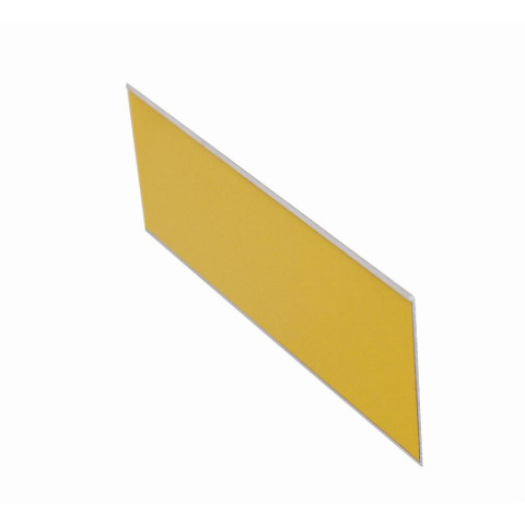 Plaque contremarche métal Waccess à coller WATTELEZ 100 x 3000 mm - jaune - 810329J
