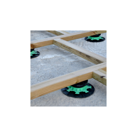 Plot terrasse lambourde réglable - 50/80 mm - JOUPLAST - Carton de 60 plots