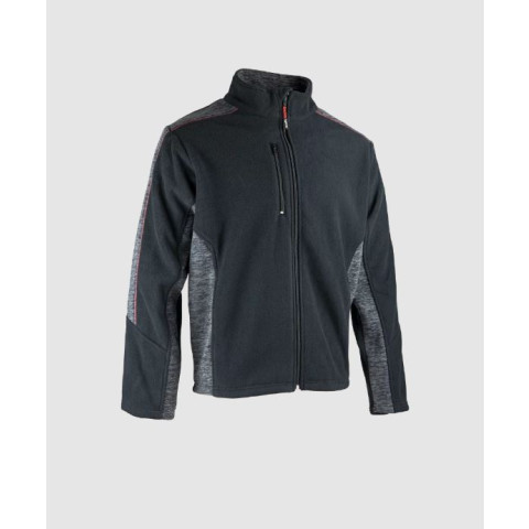 Veste LMA POLAR gris chiné / noir T.L - 2289 T.4
