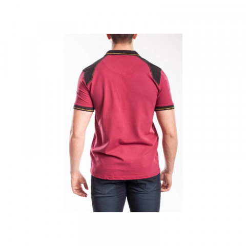 Polo renforcé rica lewis - homme - taille s - stretch - bordeaux - workpol