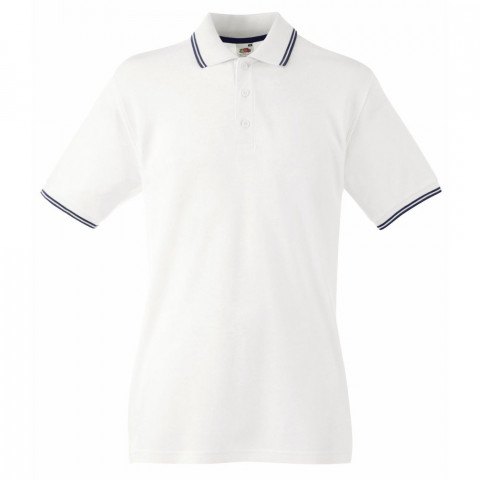 Polo col liseré fruit of the loom tipped - Coloris et taille au choix
