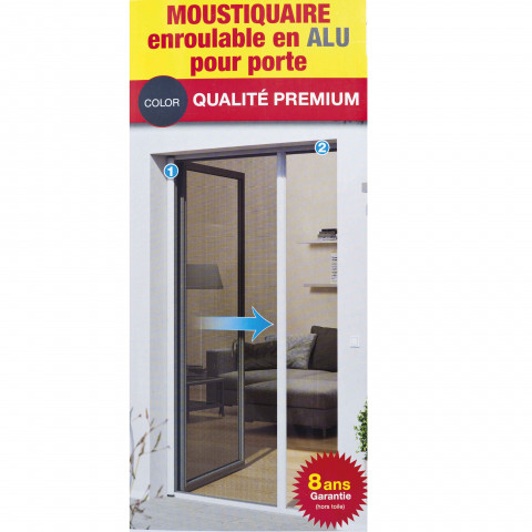 Porte moustiquaire 140 x 225 cm anthracite