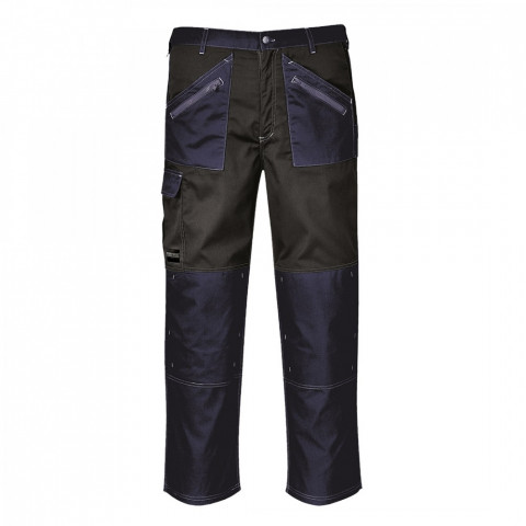 Pantalon de travail multipoches portwest chrome - Taille au choix