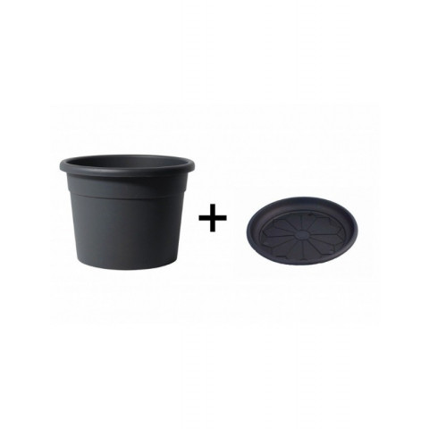 Pot et soucoupe pepia diametre 60cm h45cm - chapelu - Coloris au choix