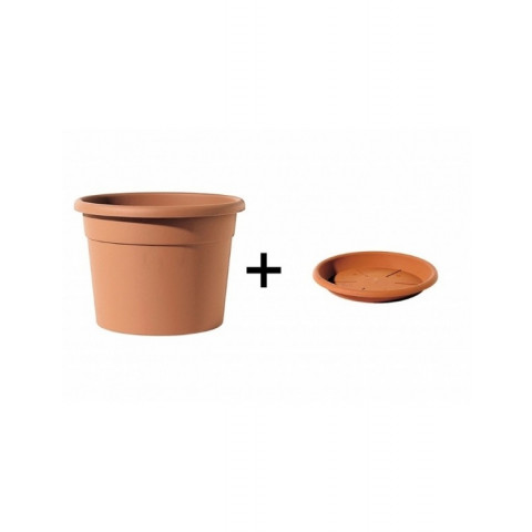 Pot et soucoupe pepia diametre 80cm h60cm- chapelu - Coloris au choix