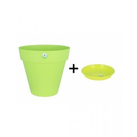 Pot et soucoupe soleilla diametre 70cm h66cm - riviera - Coloris au choix