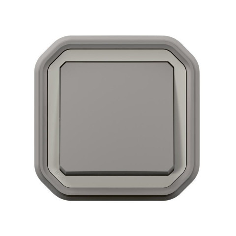 Poussoir no plexo complet encastré gris (069820l)