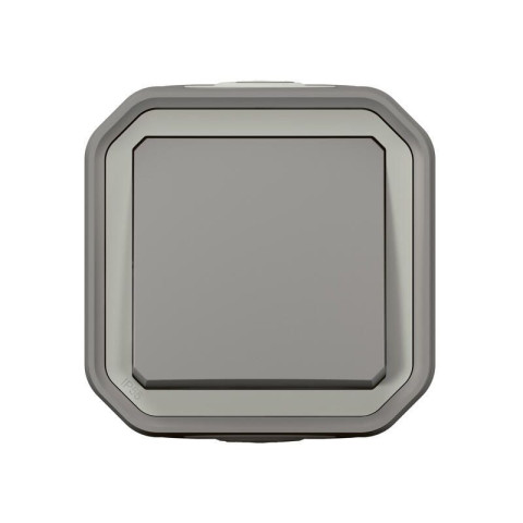 Poussoir no plexo complet saillie - gris (070009)