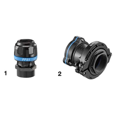 Raccord droit aluminium fileté femelle cylindrique pour tubes - Ø 25 mm - PREVOST - PPS1 MF2534