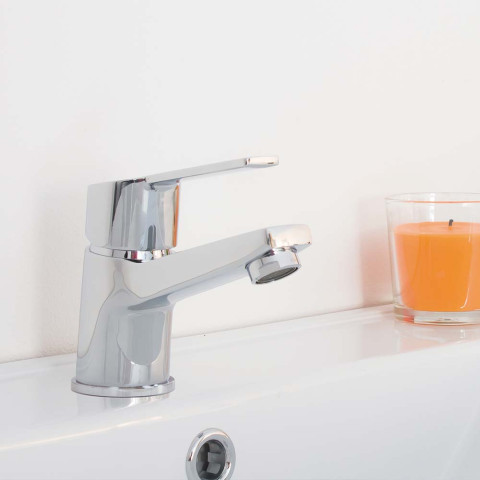 Mitigeur pour lavabo NF Smart EcoNature Cold Open C3 avec vidage synthétique - 65 mm - STANDARD HIDRAULICA - 99249C
