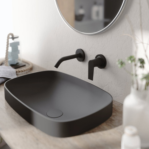 Mitigeur pour lavabo encastré Agora Xtreme EcoNature - Noir Mat - STANDARD HIDRAULICA - 61133
