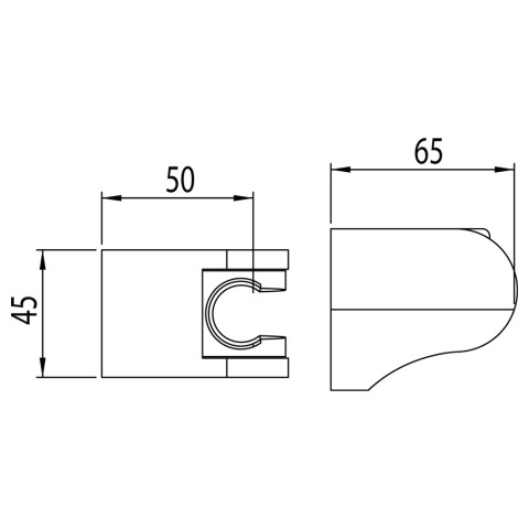 Support de douchette orientable - STANDARD HIDRAULICA - 61056