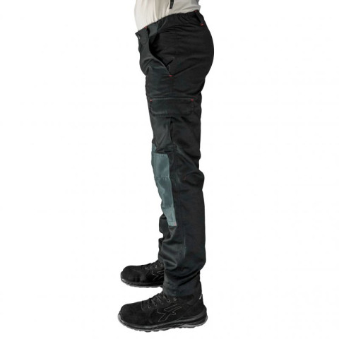 Pantalon de travail léger et résistant pour homme noir - Taille au choix