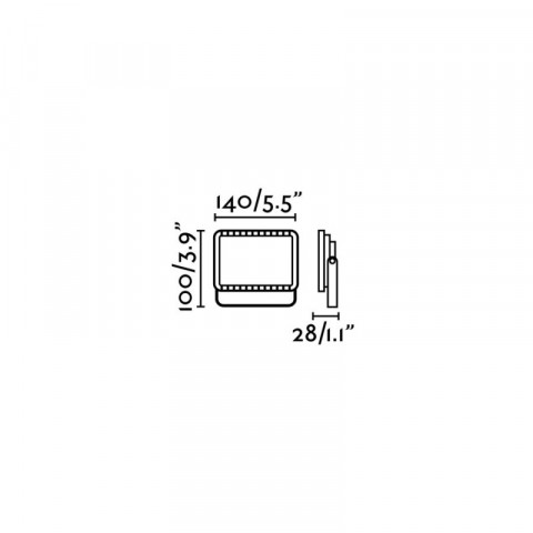 Projecteur de jardin gris foncé flux