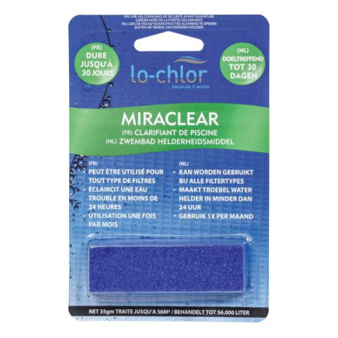 Nettoyant cube Miraclear LO-CHLOR 35 gr - LCC-500-0571