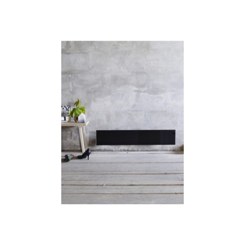 Radiateur électrique adax - noir - 600 w - 870x200x90mm - neo basic nl06 kdt