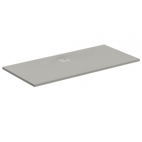 Receveur de douche antidérapant Ultra Flat S gris béton Ideal Standard (dimensions au choix)
