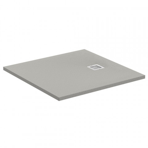 Receveur de douche antidérapant Ultra Flat S gris béton Ideal Standard (dimensions au choix)