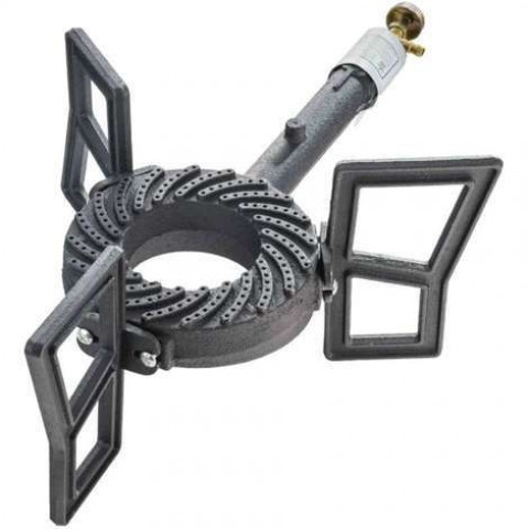 Réchaud 6500w à gaz fonte 1robinet 3 pieds