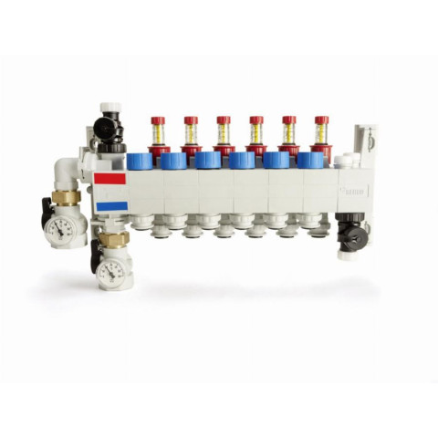 Collecteur compact REHAU 6 circuits - 14707401001