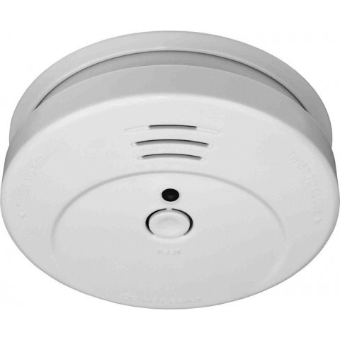 Détecteur de fumée SMARTWARES certifie CE Ø10 CM Pile 9V incluse - RM144CHQ