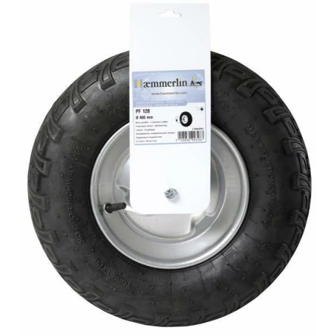 Roue gonflée confort plus PF 128 avec bande d'accrochage HAEMMERLIN - 309032801