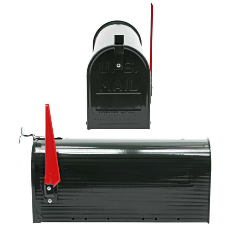 Us mailbox boite aux lettres design américain noir montage au mur poste
