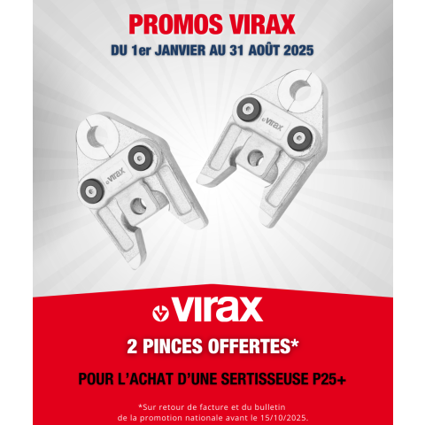 Sertisseuse Viper® P25+ avec 2 batteries 18V 3AH + 1 chargeur 253261 Virax