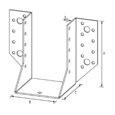 Sabot à ailes extérieures 2 et 2,5 mm - Dimensions au choix