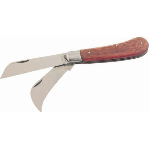 Couteau pour électricien SAM OUTILLAGE 2 lames dont une serpette 70 mm - 371