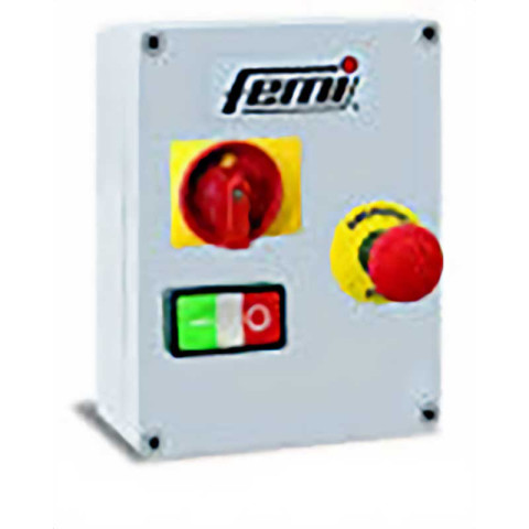Tableau de commande + Interrupteur d'arrêt d'urgence FEMI meuleuses 2200 Watts triphasé - 7800231