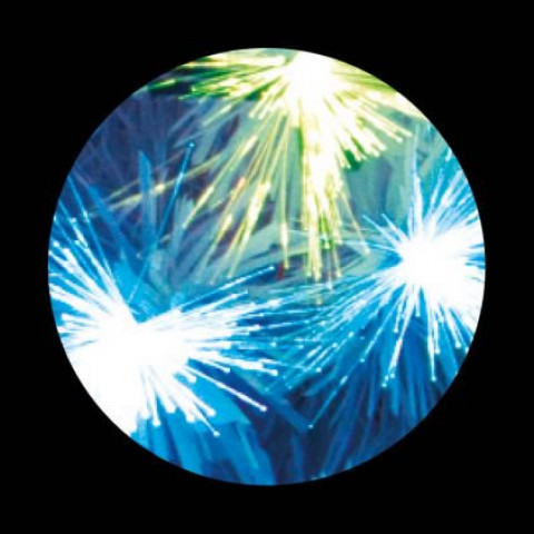 Sapin de noël artificiel et lumineux en fibre optique blanc 150cm