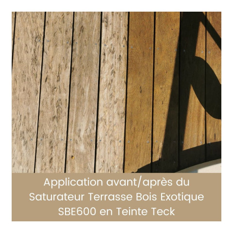 Saturateur bois exotique SBE600 - Terrasse en bois AnovaBois - Couleur et conditionnement au choix