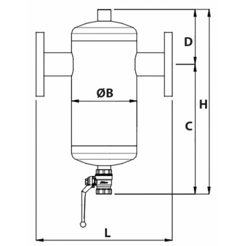 Séparateur particules de boues dirterm acier dn80 - rbm : 28291172