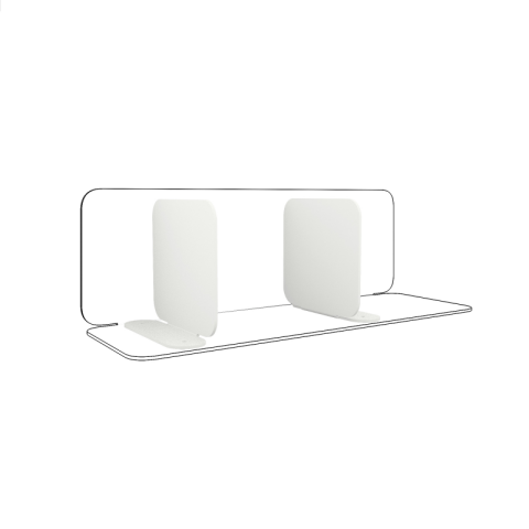 Lot de 2 serre-livres DECO-GEM, Coraline, base aimantée. L.14.2 x H.13.85 x P.4.44 cm