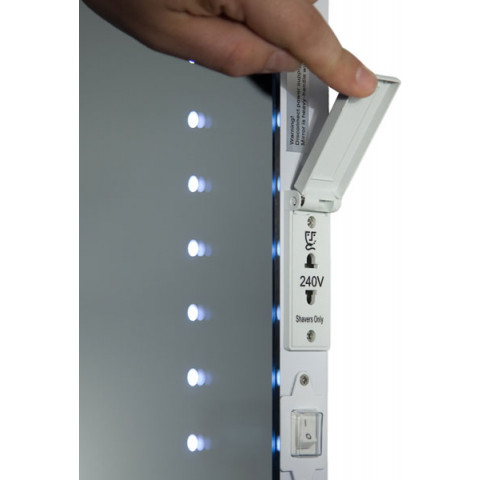 Miroir de salle de bain de rasage, système audio bluetooth et capteurs k171aud