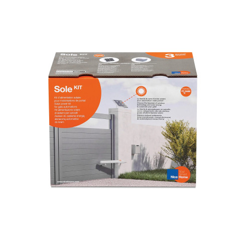 Kit d'alimentation solaire pour motorisation de portail - nice home