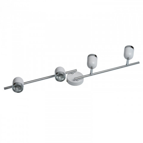 Spot blanc techno 4 ampoules 17 cm