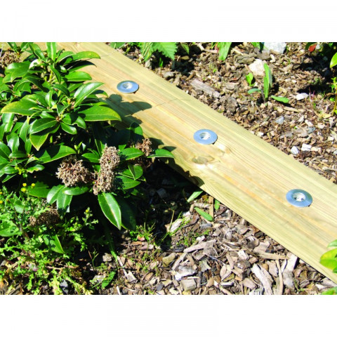 Spot fusion11, aluminium brossé, led