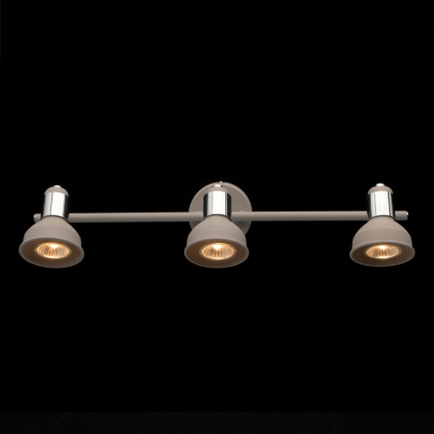 Spot gris neoclassic 3 ampoules 16 cm