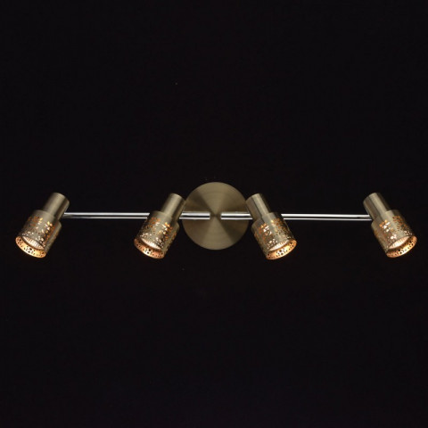 Spot laiton techno 4 ampoules 16 cm