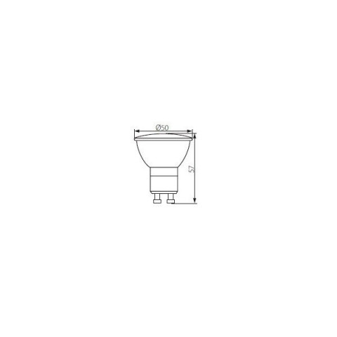 Spot led gu10 1,2 watt (eq. 10 watt) -120° - couleur - blanc neutre 4000°k