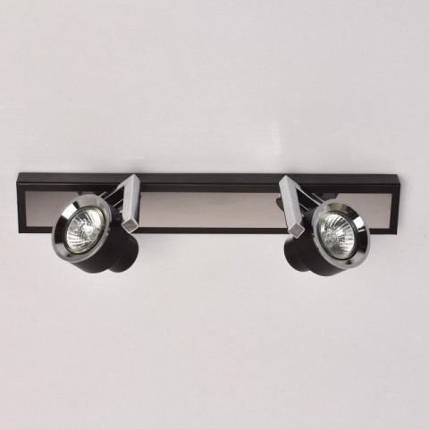Spot noir techno 2 ampoules 13 cm