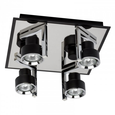 Spot noir techno 7 ampoules 14 cm